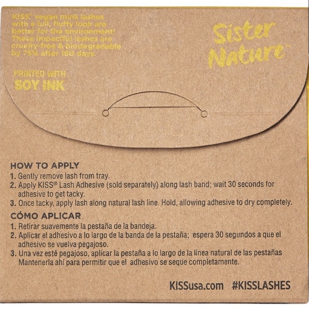 NEW Kiss Sister Nature Vegan Eyelashes - Storm - Picture 3 of 8